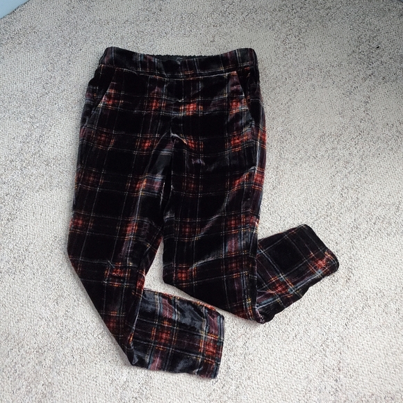 j crew velvet plaid pants